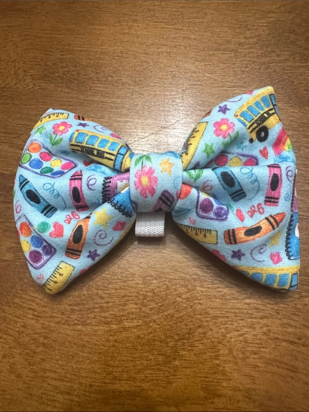 Griffy & Drake Back to School Dog Bow Tie Med Up to 4” W